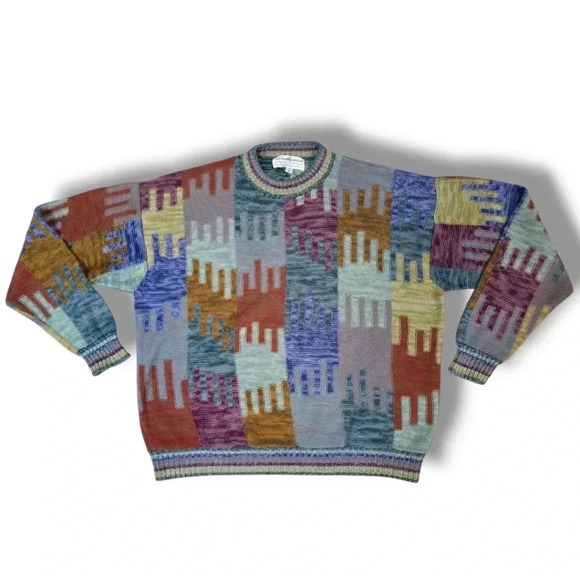 VINTAGE PERUVIAN CONNECTION KNIT SWEATER - Picture 1 of 5